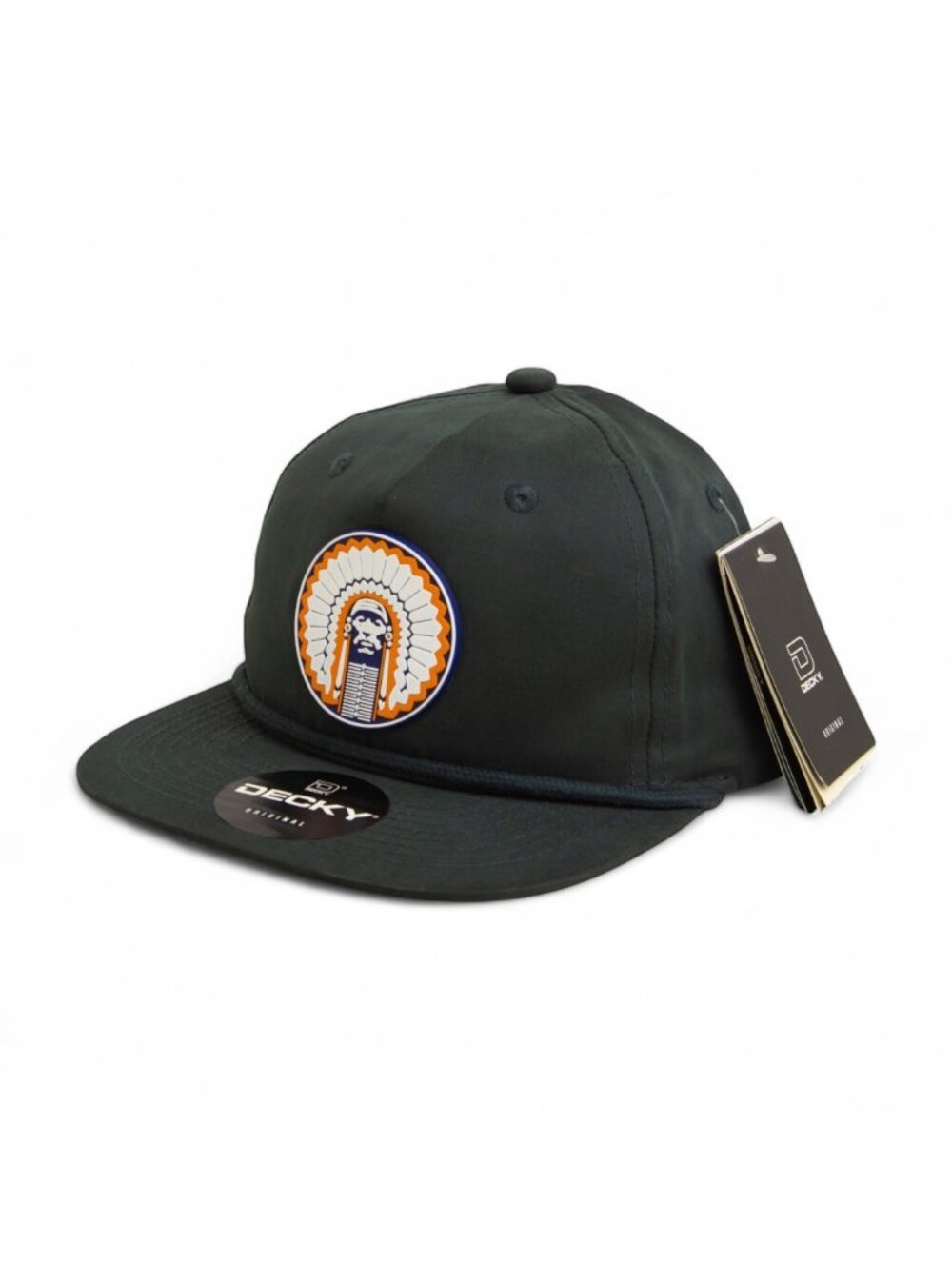 Illinois Fighting Illini Chief Illiniwek 3D Classic Rope Hat- Charcoal